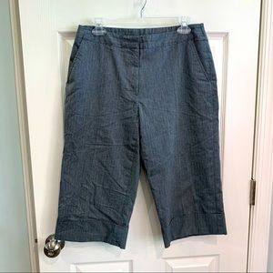 Kim Rogers long shorts‎ crop capris black & white